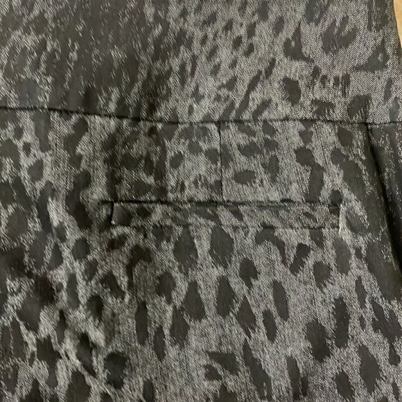 SANDRO Sportswear 12 Stretchy Wide Leg Leopard Print Flared Pants - Picture 8 of 14